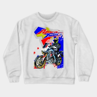 Africa Twin Rider blue Crewneck Sweatshirt